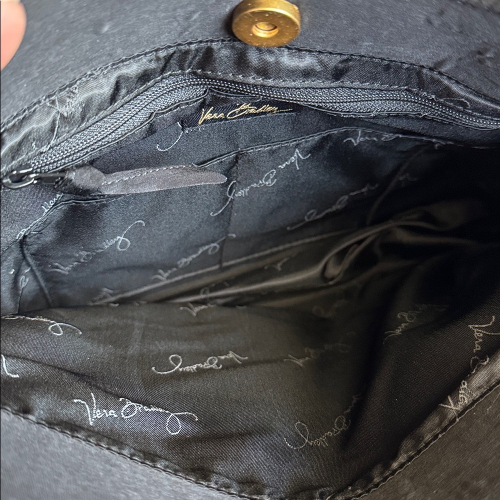 Vera Bradley Black Quilted Tote Bag - Picture 8 of 9